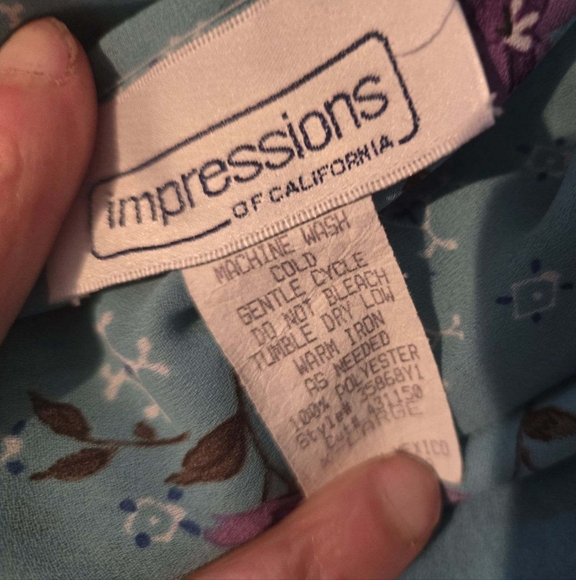 Impressions by California reversible maxi dress/Sz XL - Picture 4 of 4